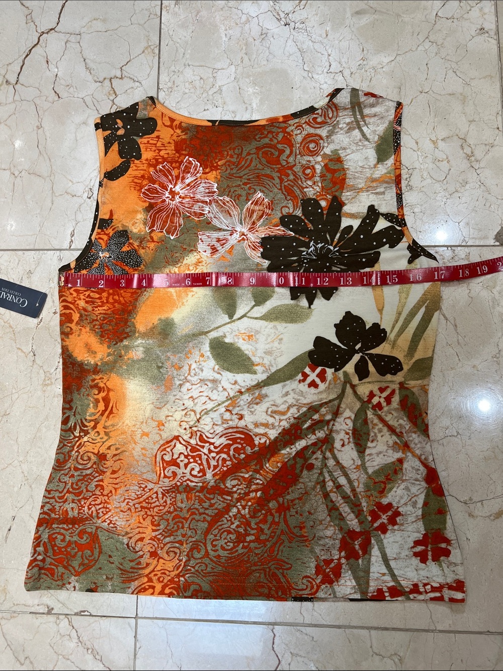 Tropical Print Sleeveless Skirt Set - Picture 4 of 10